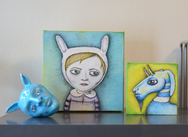 small paintings by Jennifer Rain Sherwin